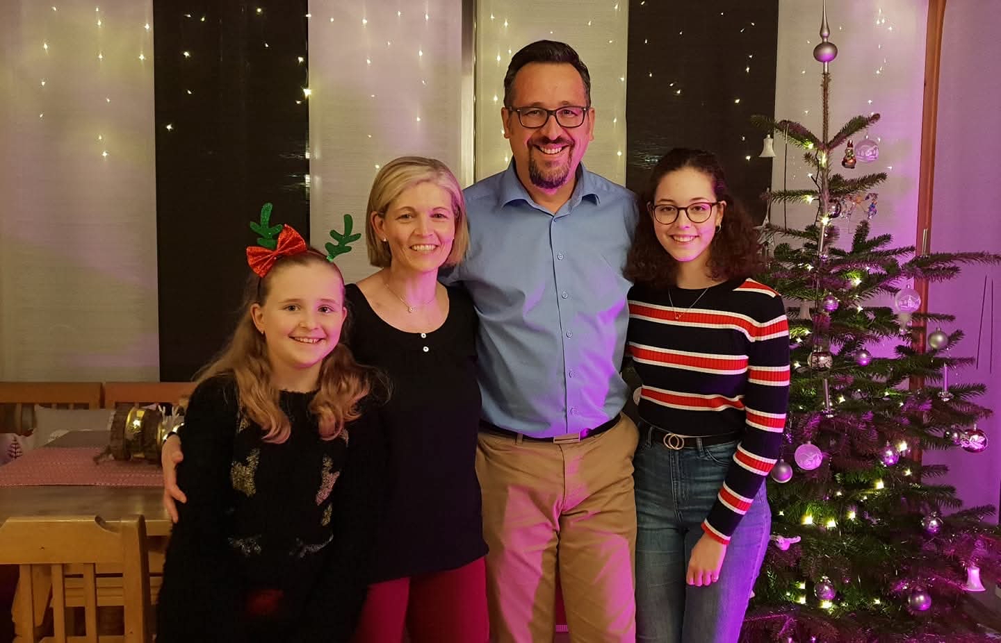 Familienbild an Weihnachten 2019